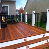 Cumaru Decking is the perfect getaway on a cool fall evening.