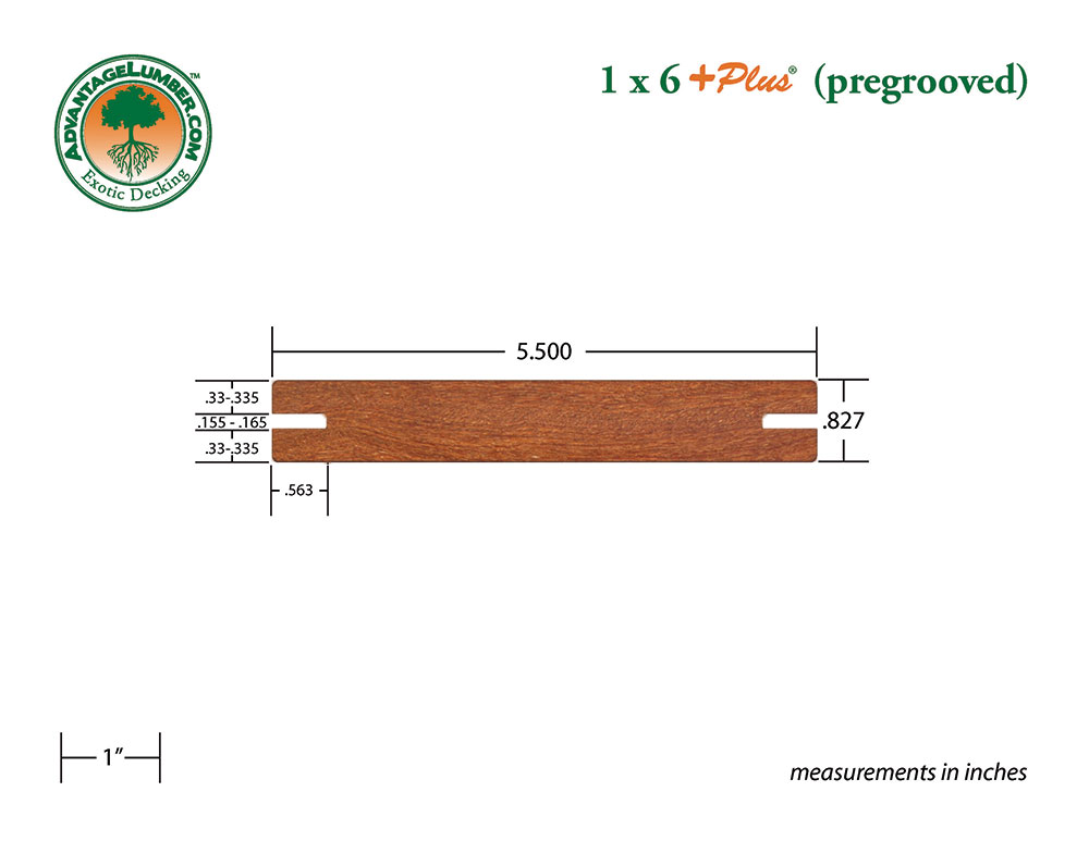 Ipe 1x6 PLUS Pregrooved