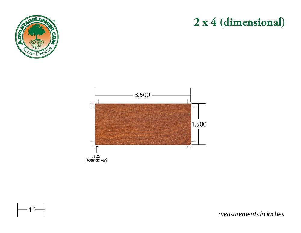 Cumaru 2 x 4