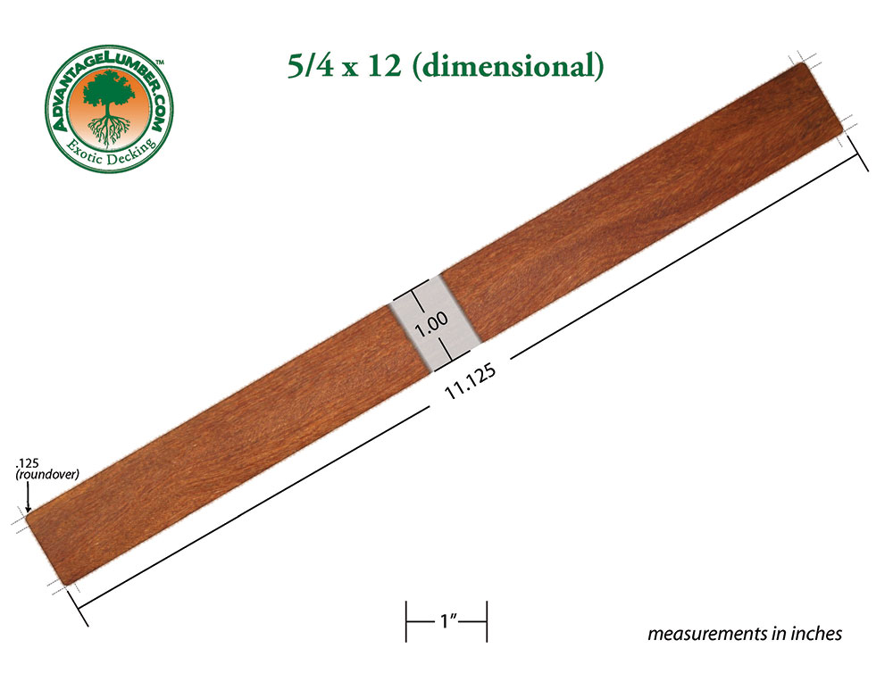 Cumaru 5/4 x12 Decking