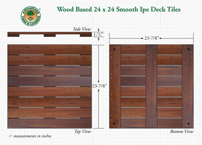 Patio Lumber on Decking Tiles   Ipe Wood Deck Tiles