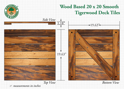 tigerwood deck tile
