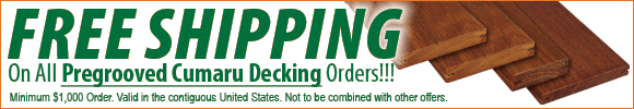 free shipping cumaru