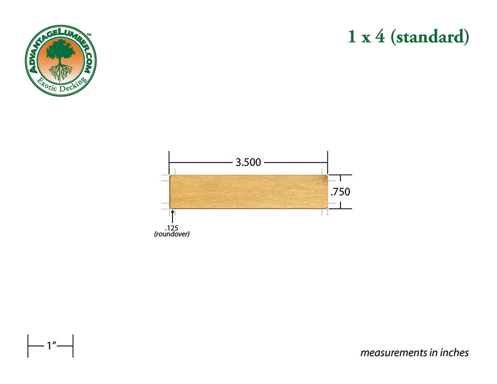 Garapa 1x4 Decking