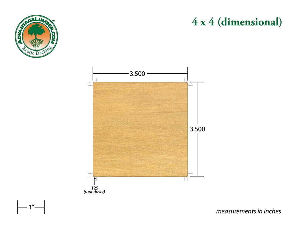 Garapa 4x4 Decking