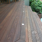 Ipe Deck with recessed lighting