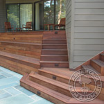 Ipe deck stairs