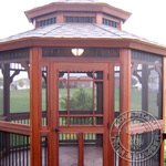 Ipe Gazebo doors