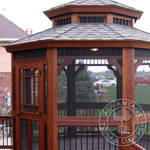 Ipe screened doors.
