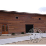 Ipe-Sided Storage Building