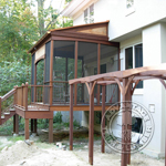 Ipe Arbor and Screened Deck