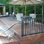 Ipe Deck with Chairs and a Gazebo