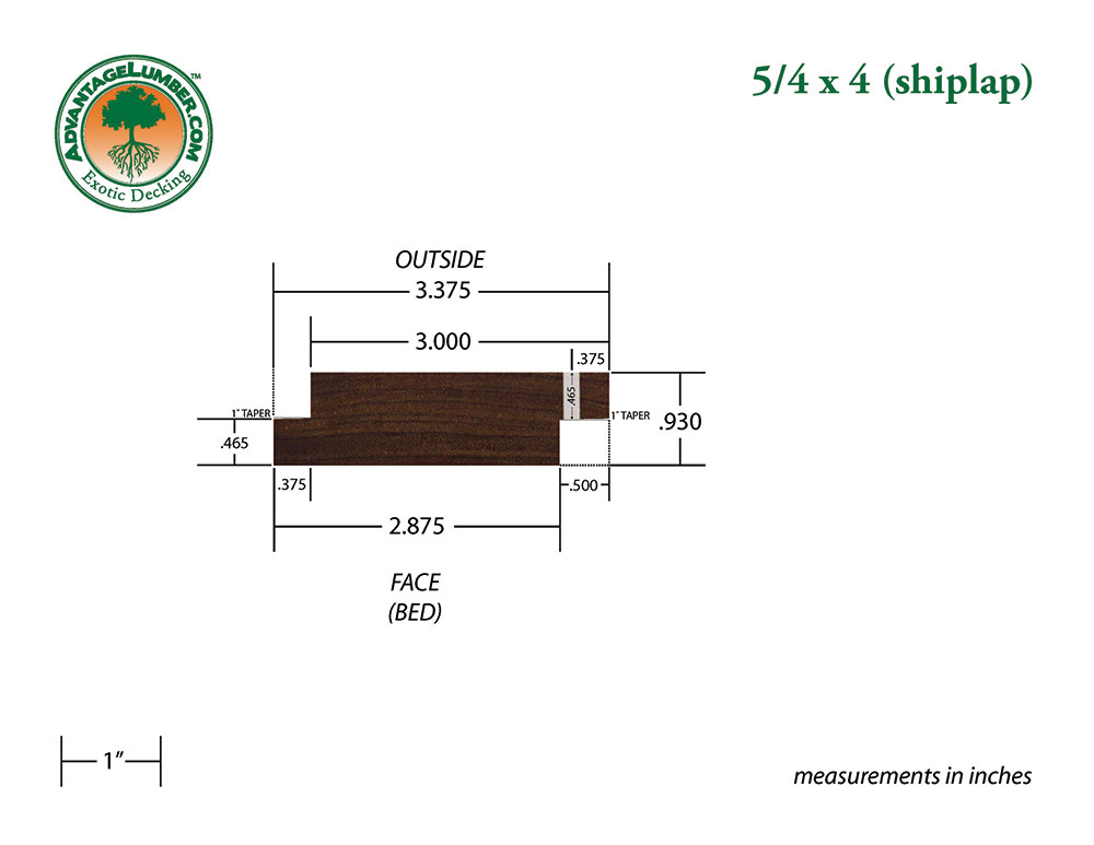 Ipe 5/4x4 Siding