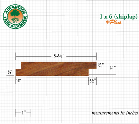 Cumaru 1x6 PLUS Siding