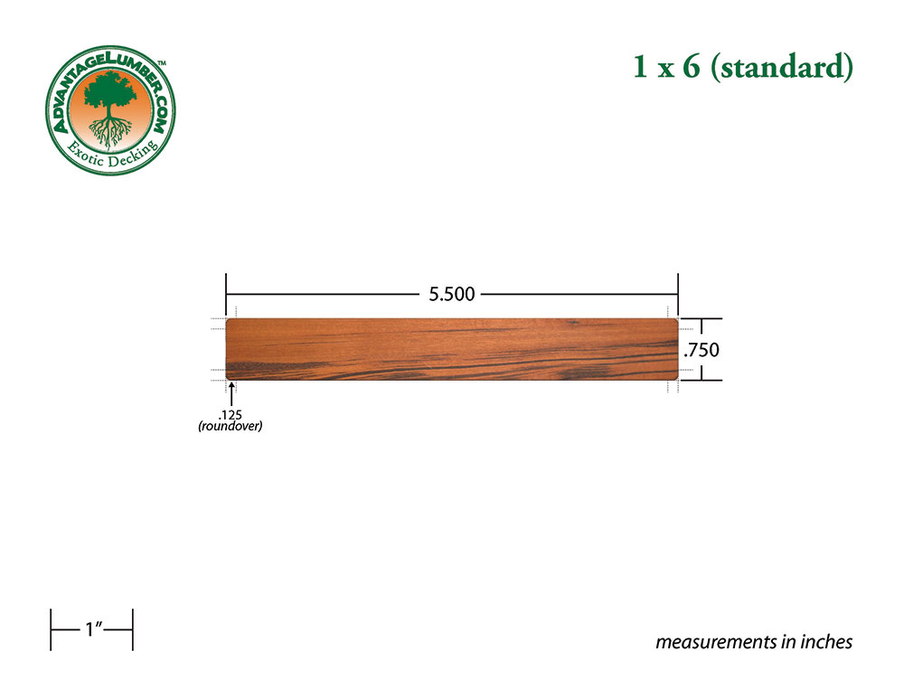 Tigerwood 1x6