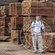 <strong>BRAZIL<br /> 5:00 pm</strong><br />Finally this is me, Rob, again standing next to some ipe bundles that are ready to be shipped.