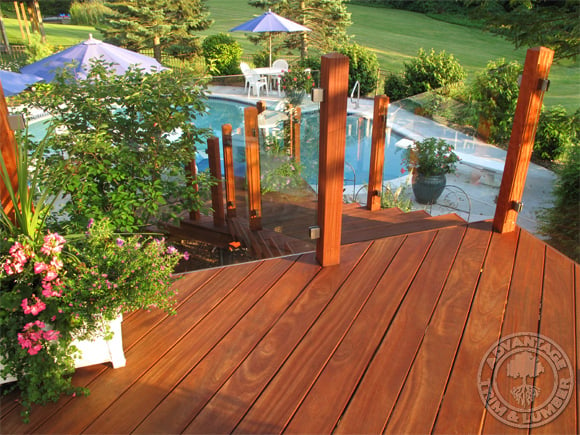 Cumaru decking is a great choice for the moderate summer days in Michigan. It will also be able to withstand the harsh temps and snow sure to hit during those famous Michigan winters.
