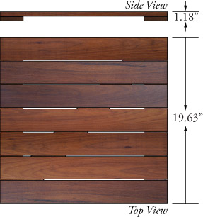 20x20 ipe deck tiles