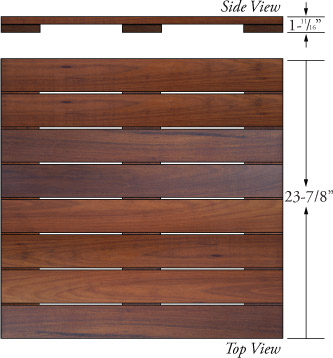 24x24 ipe deck tiles