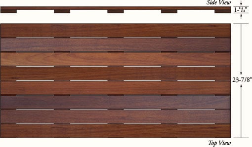 Decking Tiles - Ipe Wood Deck Tiles