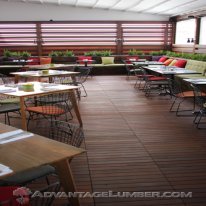 Ipe Decking Tiles are scratch resistant so they are perfect for area with outdoor furniture.