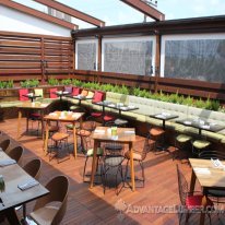 Ipe Deck Tiles are easy to maintain and clean which make them a perfect flooring solution for eating areas.