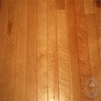 Another close-up of Bird's Eye Maple flooring.