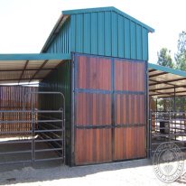 Barn doors and gates need to be solid and reliable. Our Ipe Decking was perfect for these barnyard applications.