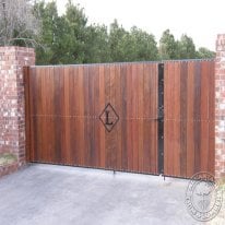 Barn doors and gates need to be solid and reliable. Our Ipe Decking was perfect for these barnyard applications.