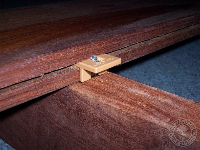 Ipe Deck with an Ipe Clip® hidden fastener.(close-up)