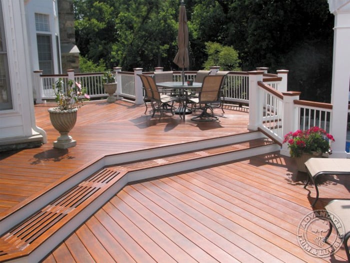 Ipe Deck with white accents.