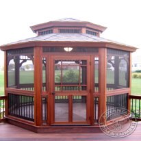 Ipe Gazebo doors.