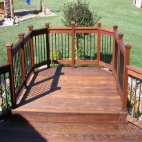 Ipe deck sitting area.