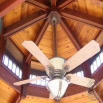 By far the best feature of the gazebo is the ceiling, imho. I used t&g knotty cedar for a beautiful contrast against the Ipe. The roof/ceiling was such a chore to complete. The t&g went on first then covered with CDX plywood. You cannot simply lay a piece of t&g onto the Ipe rafters and shoot a nail through to secure. Every piece had to be pre-drilled and screwed into the rafters. Same thing for the CDX. I had to be extremely careful to not miss the rafter and drill past it into the exposed cedar.