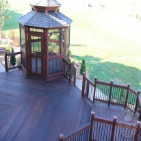 Ipe Deck and Gazebo (overhead view).
