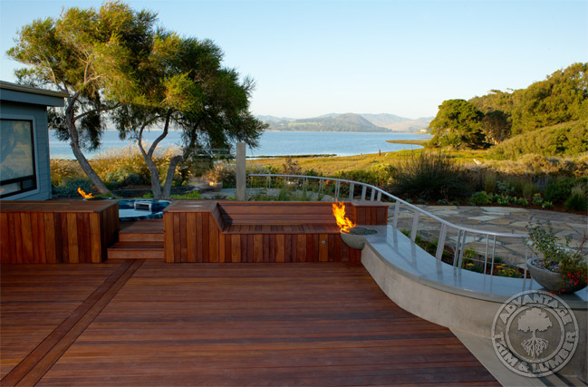 ipe decking and outdoor cooking area gallery