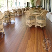 Ipe Porch Decking installed at the prestigious Founders Club in Sarasota, Florida.