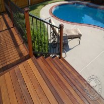 Ipe Deck by a Pool.