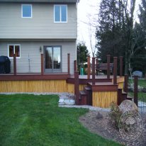 Ipe Deck with Bamboo Accents.