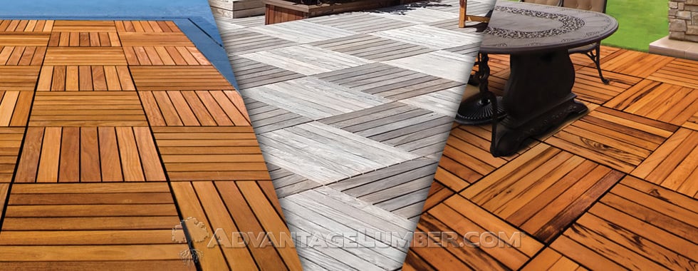 Ipe Wood Tiles by Bison - DecksDirect