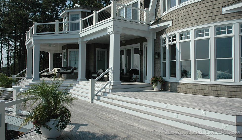 ipe decking weathered