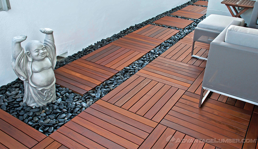 Deck Tiles Ipe Wood, Outdoor Decking Tiles