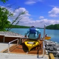 The kayak launch is designed to help disabled veterans acheive success through recreational therapy.