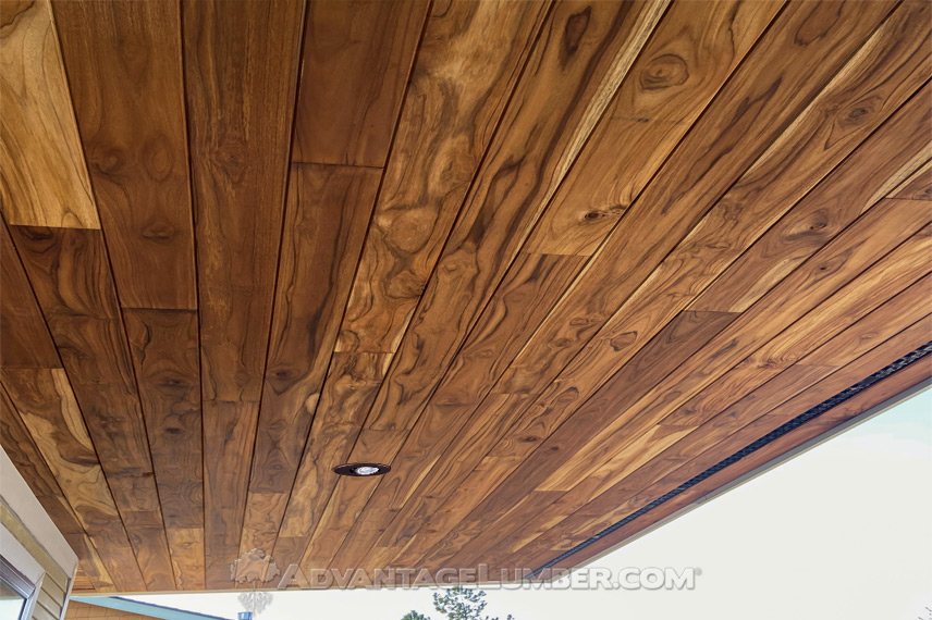 Character-Grade Teak Ceiling