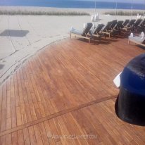 Teak deck.