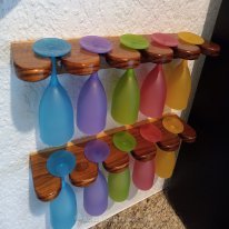 Teak outdoor kitchen.