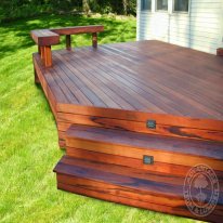 Beautiful Tigerwood deck and bench