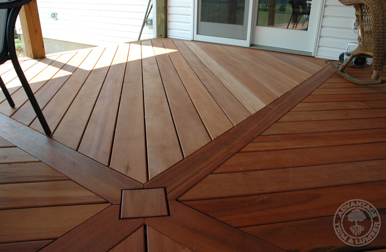 Tigerwood decking sealed with DeckWise® Ipe Oil