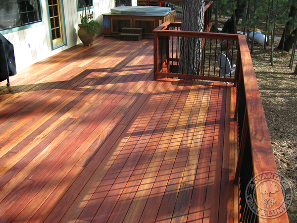 Enjoy a summer sunset on your brand new Tigerwood deck...