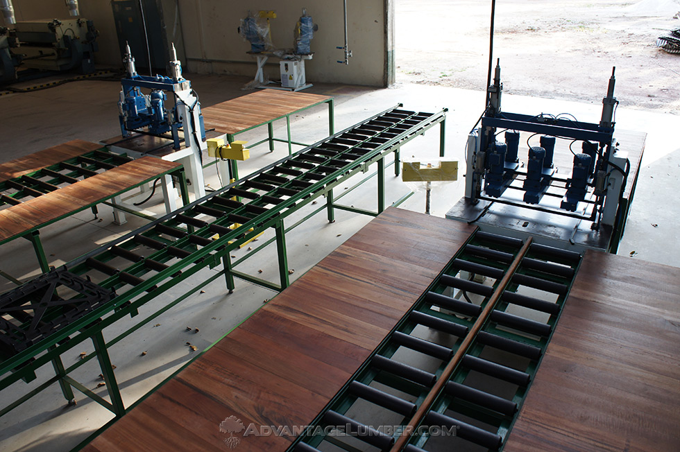 Deck tile production line